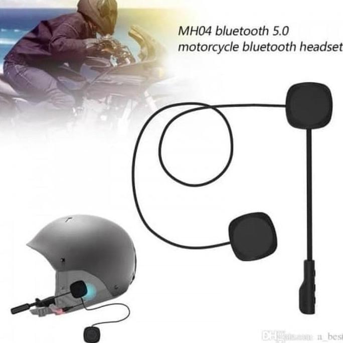 Headset Bluetooth Helm Mh04 With Microphone Music Wireless