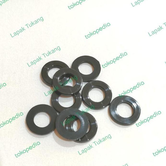 100pcs Ring Nylon M6x12x1.5 Ring Plat Plastik M6 Ring Nilon M 6 Terlaris