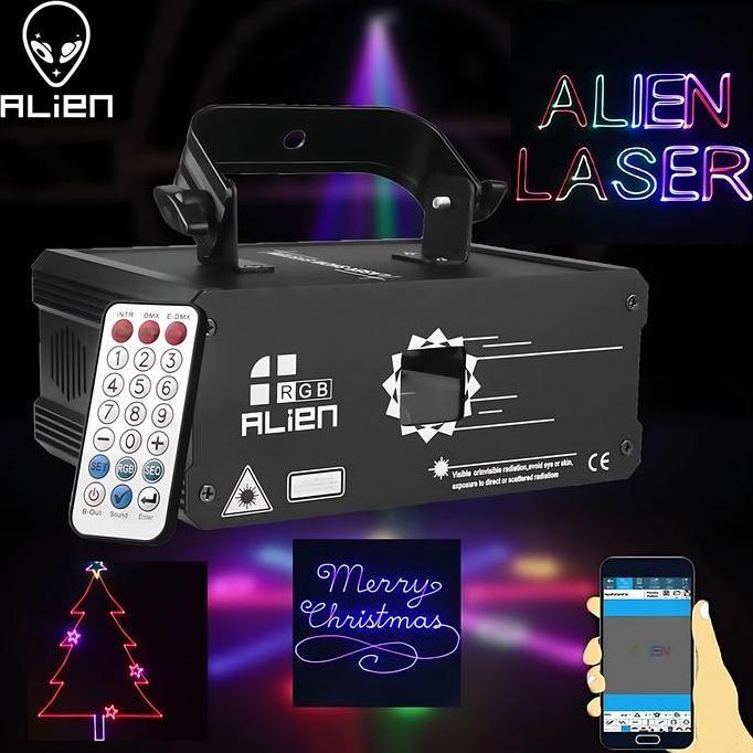 Lampu Proyektor Disco RGB Animation Laser DMX512 Disko Party Light terlaris