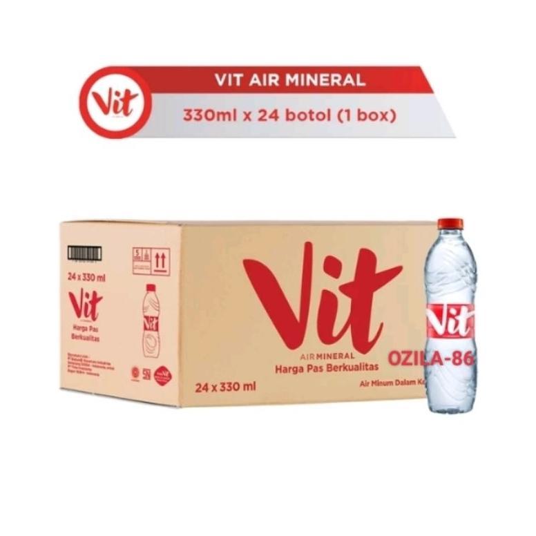 Vit Air Mineral Botol Mini 330ml Isi 24 Botol 1Dus