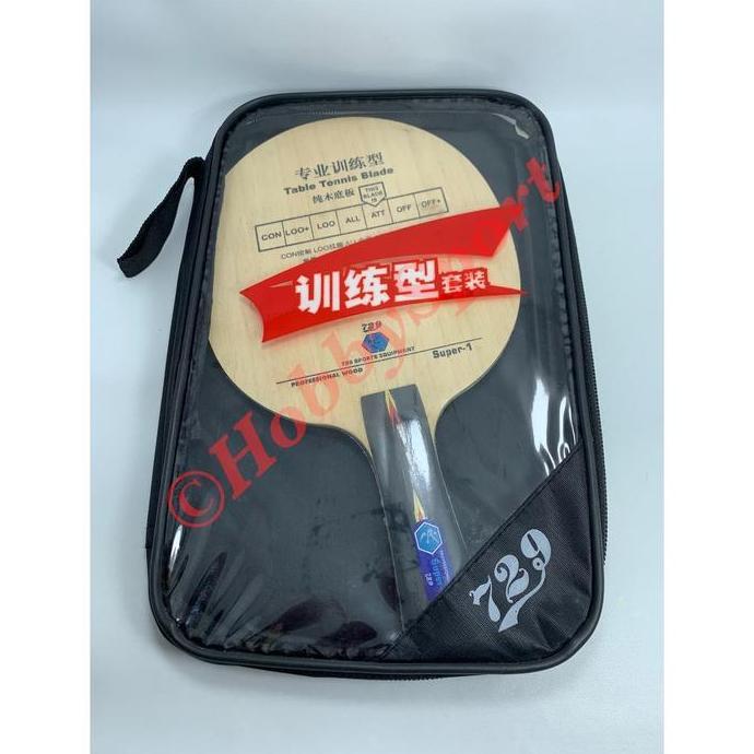 HARGA DISC - Bad Bat Bet Blade Pingpong / Tenis meja 729 Super 1 Wood Carbon kayu