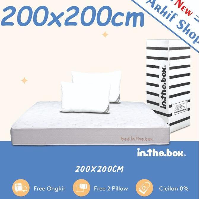 Terlaris Spring Bed Kasur In The Box Inthebox 200X200 (Super King)