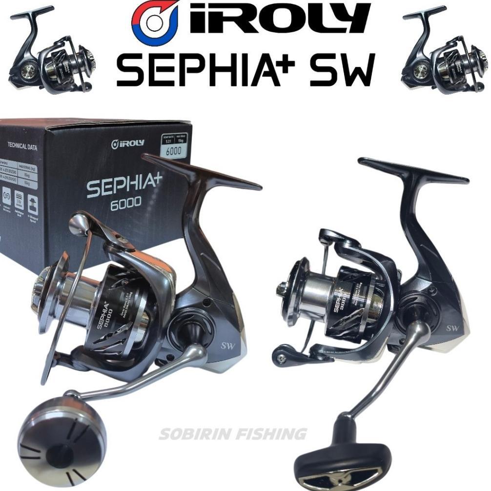Reel spinning iroly sephia + plus power handle bervarian - reel iroly sephia sw