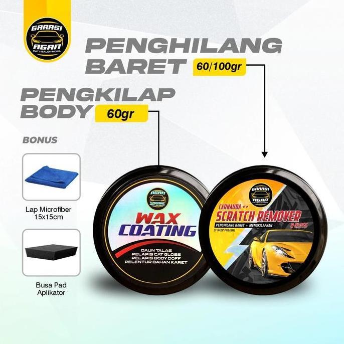 GARASI AGAN OFFICIAL PENGHILANG BARET Body Mobil dan Motor, Compound Kendaraan, One Step Polish, Scr