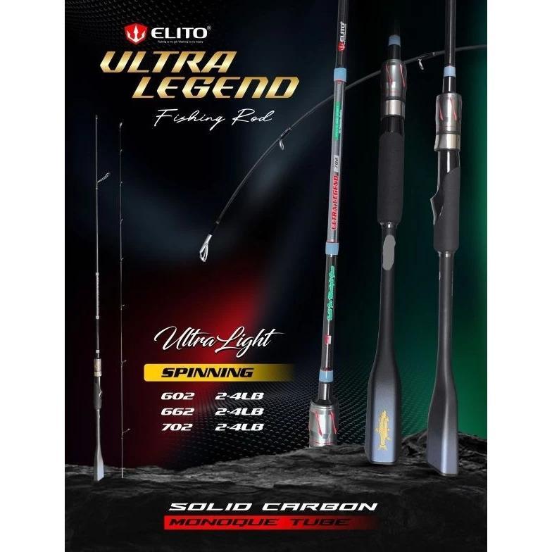 Joran Spinning Ultra Legend Elito 662 702 Carbon Solid Monoque Tube | Shimano Cruzar BX FG Joran Pan