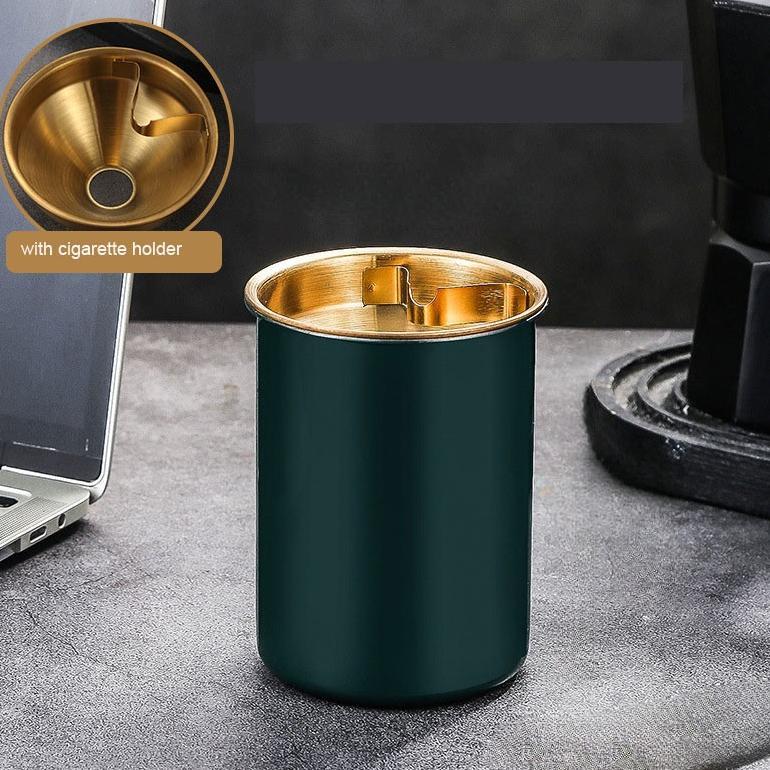 sale ASBAK ROKOK Anti Angin Stainless Steel Tempat Puntung dan Asbak Mobil Portable Warna PREMIUM An