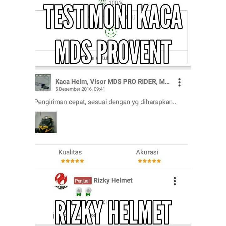 Kaca Helm, Visor MDS PRO RIDER, MDS PROVENT ORIGINAL