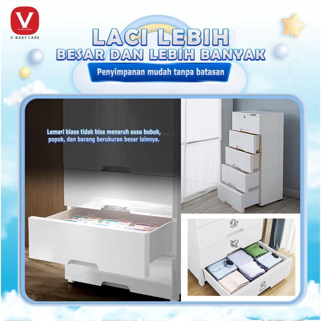 V-Babycare Lemari Pakaian/Lemari Plastik Premium/Lemari Pakaian Anak/Lemari Import V-Babycare-T1