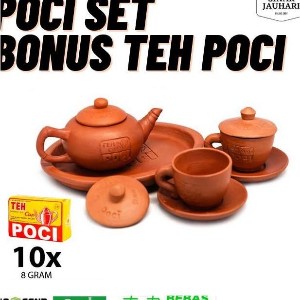 Poci Set Teko Tanah Liat Waluh