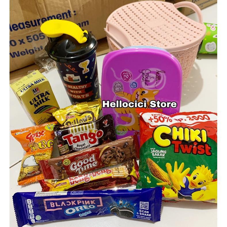 PAKET MEWAH SOUVENIR KEMASAN SNACK LENGKAP ANAK ULTAH