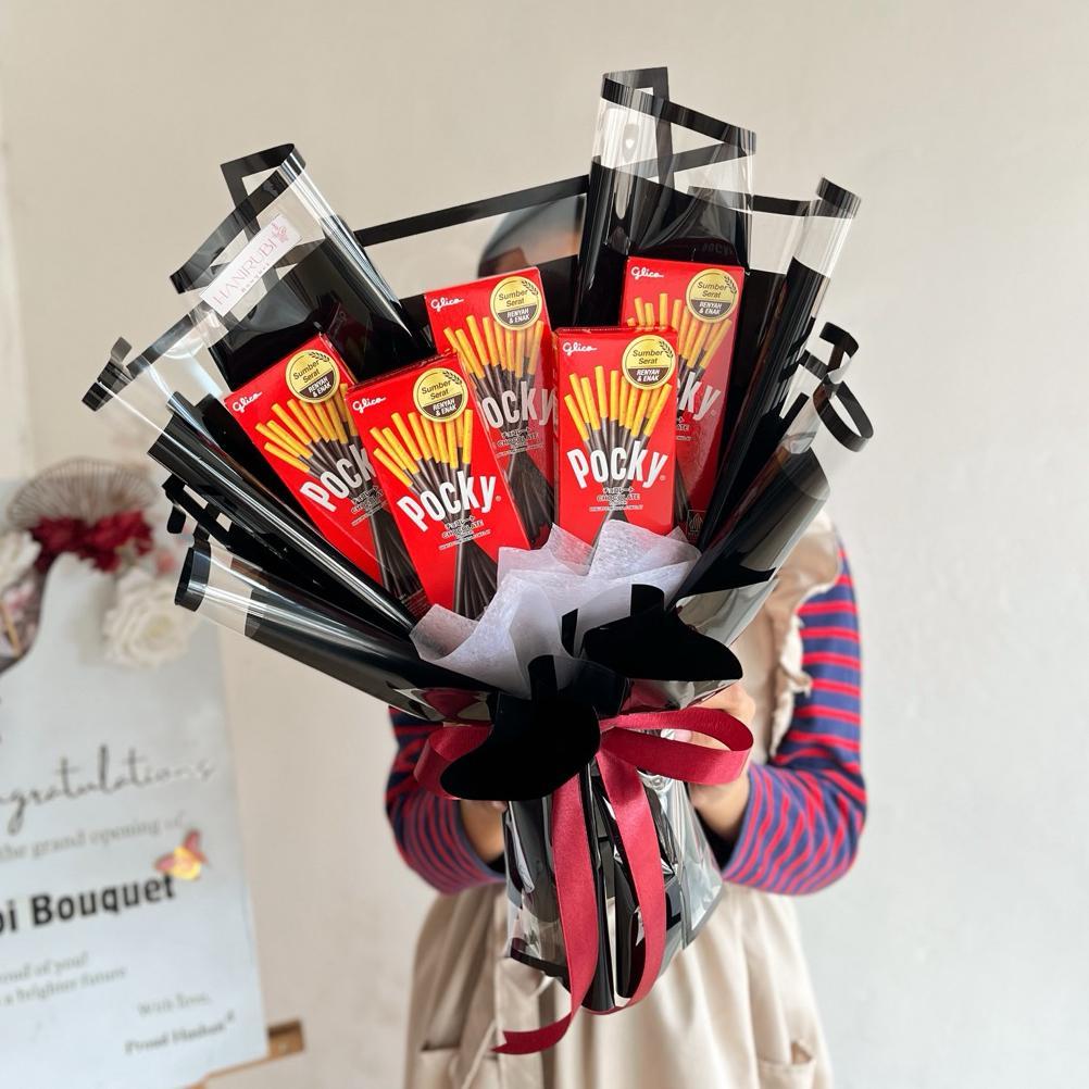 [POCKY] Pocky bouquet | Snack buket pocky | buket snack coklat | buket wisuda | buket coklat | kado 