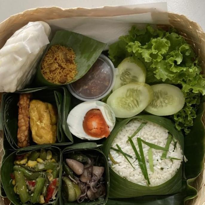 besek 16x16 bambu sepasang