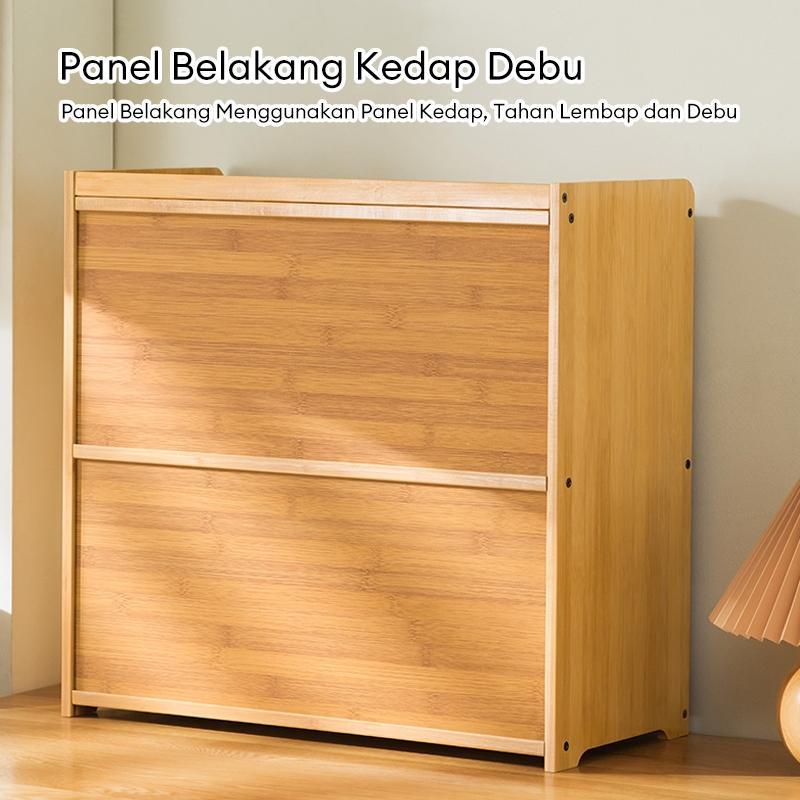 Rak Dapur Lemari Dapur Rak Dapur Kayu Lemari Piring Microwave Rak Bumbu Dapur Estetik