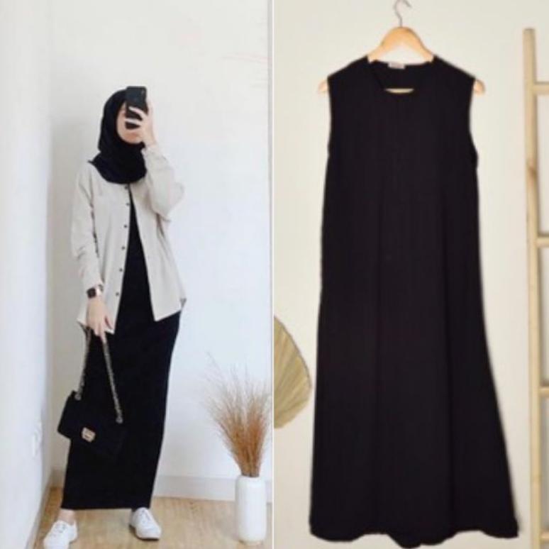 INNER GAMIS TANPA LENGAN / DALAMAN GAMIS TANPA LENGAN JERSEY PREMIUM