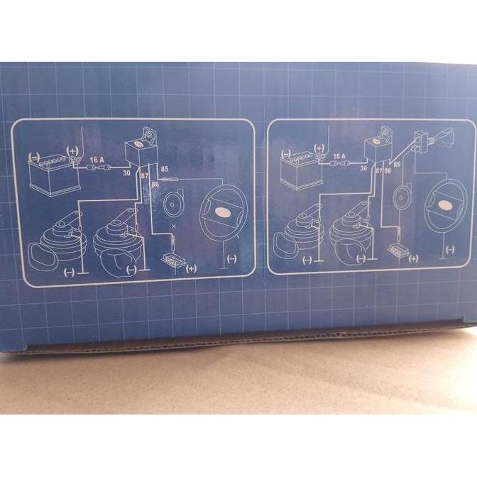 Promo CostaR Klakson Truk Aki 2.24 Volt Plus Relay untuk Hino Fuso Bus Bis Tronton CostaR Twin Tone 