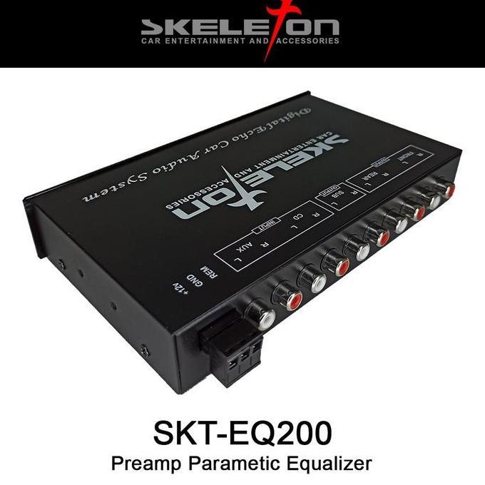 Volwe- Parametric Equalizer (With Usb) Karaoke Mobil Preamp Parametrik Skeleton Skt-Eq200