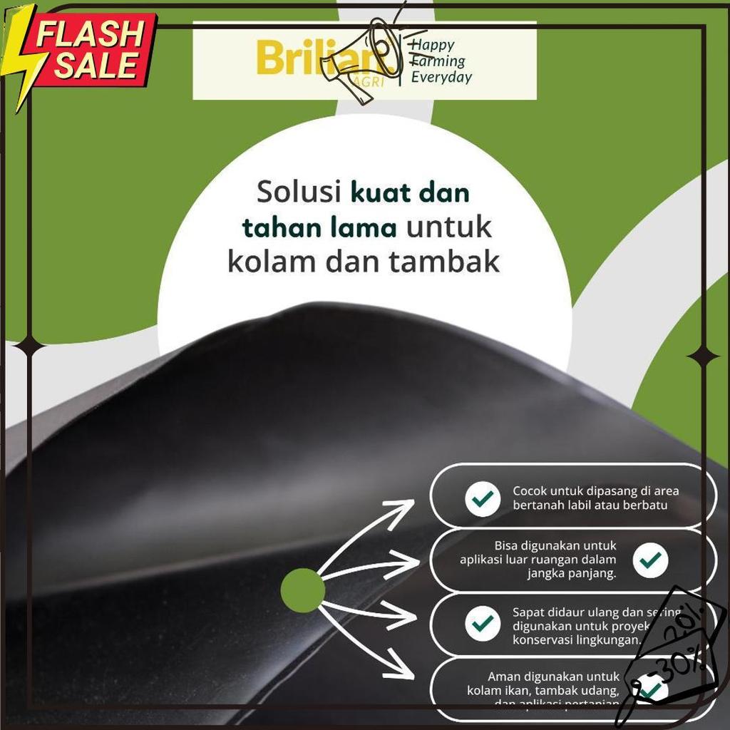 Geomembran Hdpe Tebal 200 Micron Lebar 3 Meter Meledak