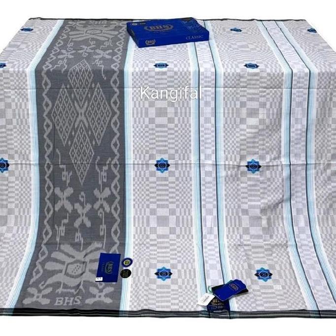 Termurah / Hot Sale Sarung Bhs Classic Gold Motif C45 Ssa, Bhs Classic Songket, Putih Hitam - Dkh Go