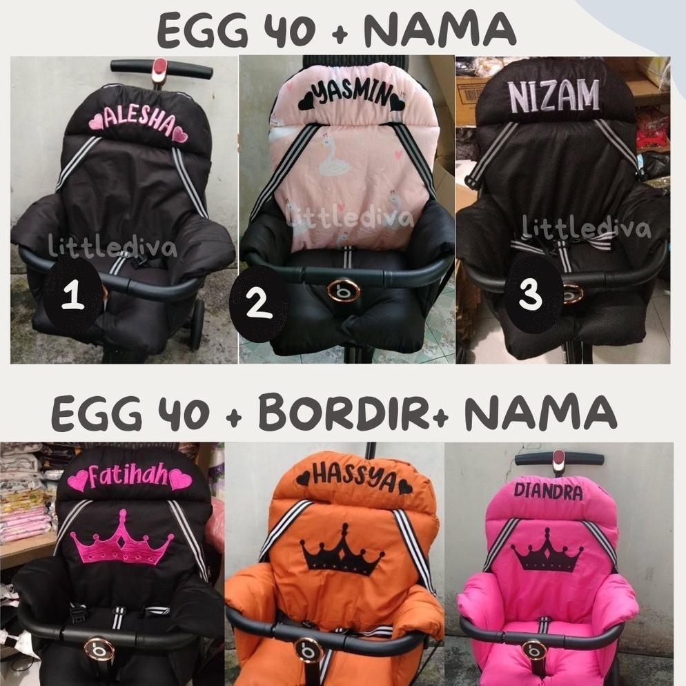 TERBARU READY ALAS STROLLER EGG 40 CM Motif TANPA TALI SEATBELT baby elle pmb flybb care lw 003 116 