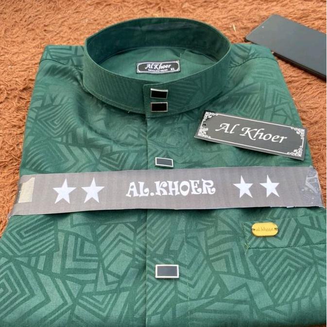 kemko sultan embos terbaru motif xsagonal AK kerah kancing variasi koko peria nyaman kantong samping