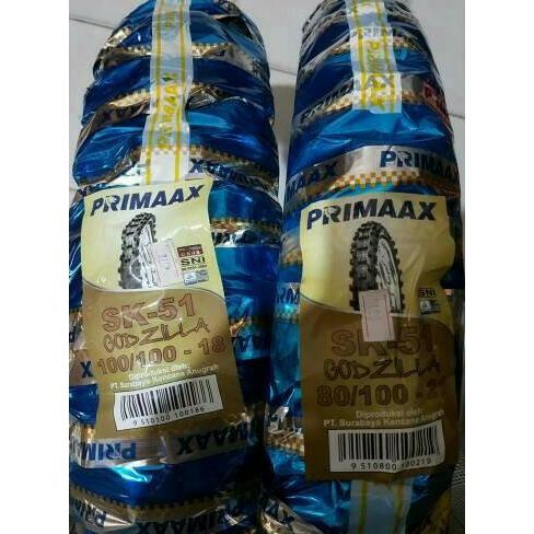 Terlaris Ban Luar 100 100 18 Dan 80 100 21 Sk 51 Godzilla Primax