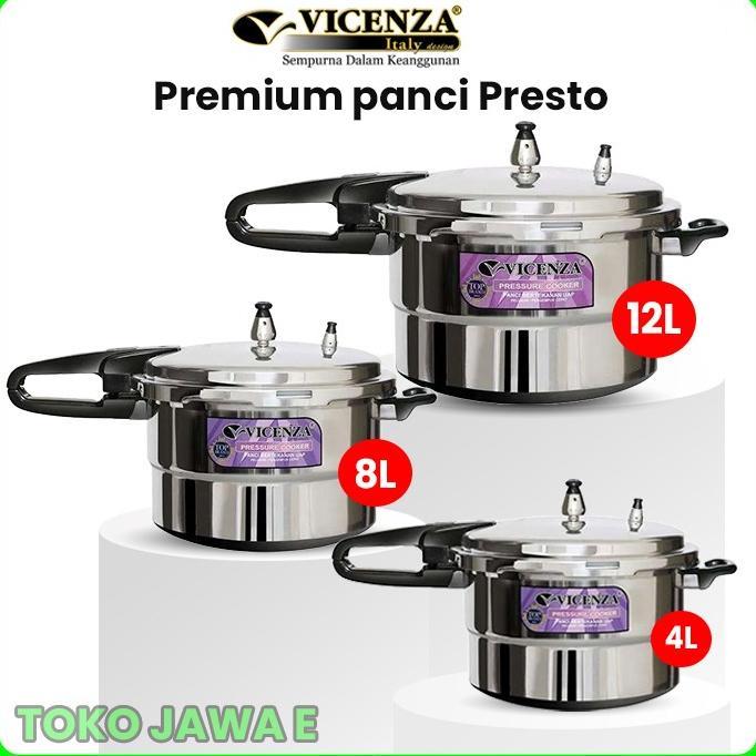 PRESTO PREMIUM VICENZA V-328 Presto Kapasitas 8 - 12 Liter (28 cm) ORIGINAL VICENZA