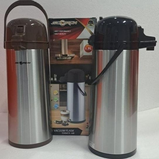 Termos Air Panas Pencet SCORCH 1,9 Liter/Termos Air Panas 1,9 Liter Stainless Steel