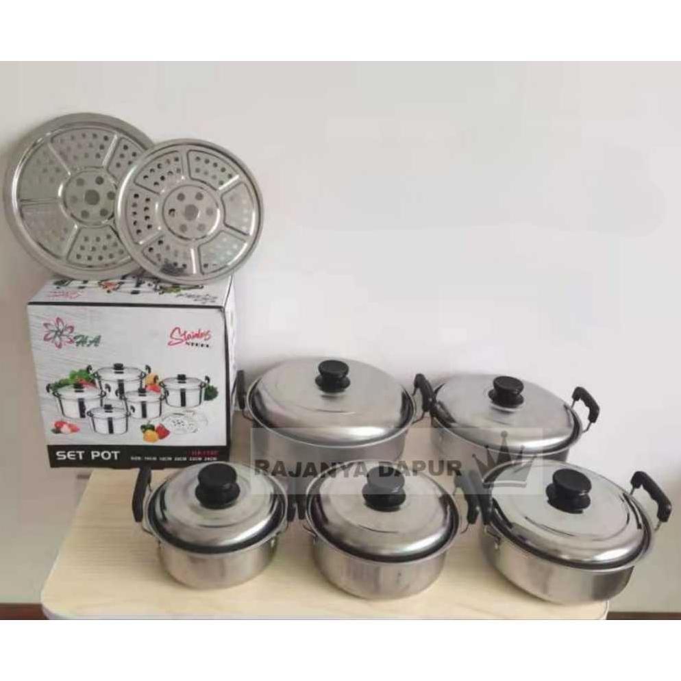 panci ha - Panci america 555 steamer - panci set stainless 555 - panci kinko 555 - panci kingko - - 