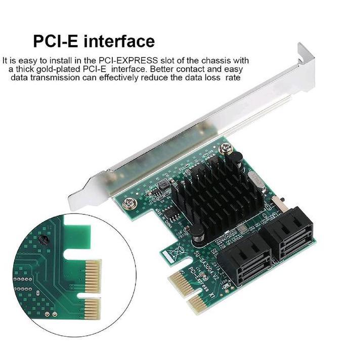 Inpoinpo- Pci Express Sata Iii 4 Port With Low Profile Bracket / Pcie Sata Iii