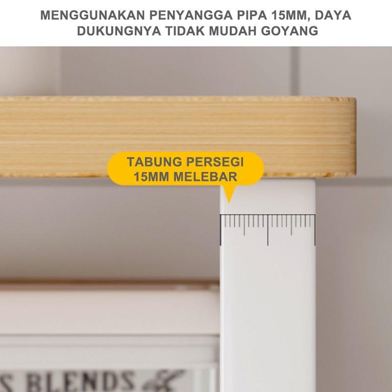 Ihome Rak Dapur / Rak Oven Microwave /  Lemari Dapur / Rak Oven / Meja Dapur Kayu