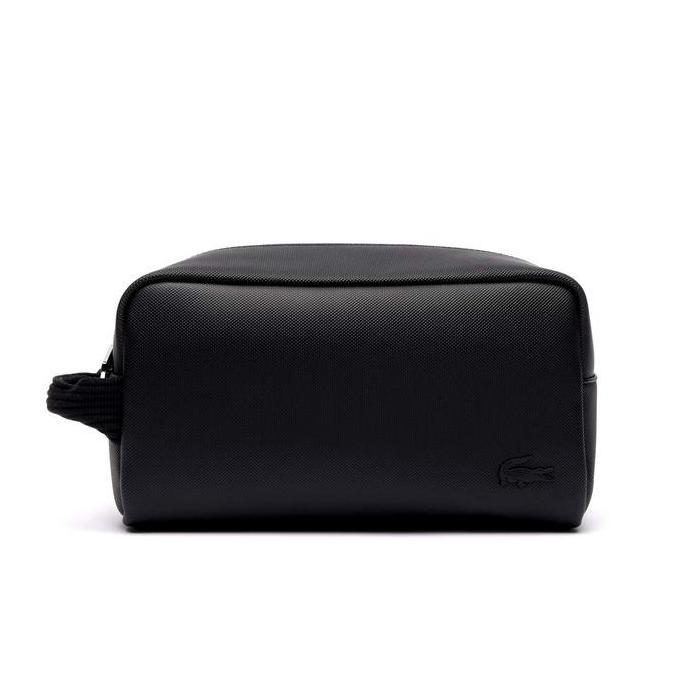 BEBAS ONGKIR - Lacoste Men's Classic Canvas Toiletry / Clutch Bag