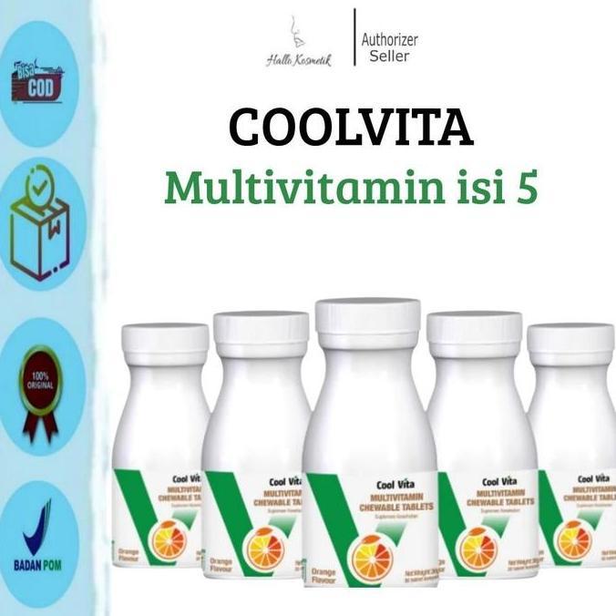 COOLVITA Multi-Vitamin Chewable  Penggemuk Badan  ISI 5PC