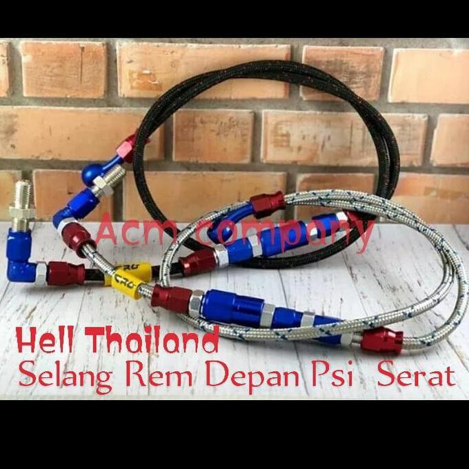 Selang Rem Depan Psi Serat Hell Thailand 95Cm Vixion Mio Beat Universa Termurah