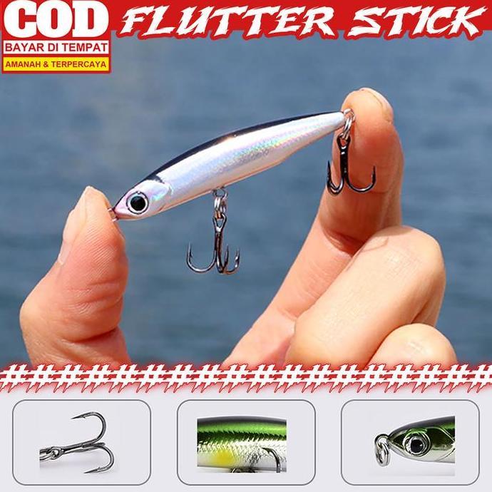 FINESSE Umpan Pensil Flutter Stick 48mm 3.5g Umpan Pancing Sinking Lure