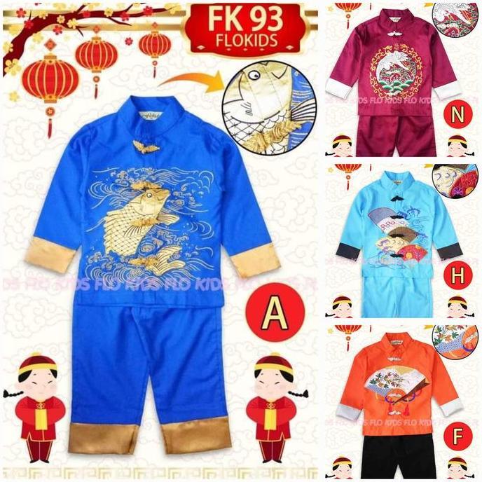 Termurah / Hot Sale Cheongsam Anak Cowok Impor Baju Imlek Cny
