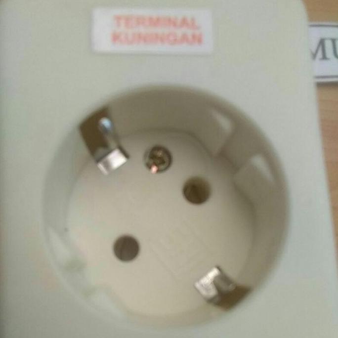 Terminal 3 Lubang Lobang Arde TEBAL | Stop Kontak 3 Lubang