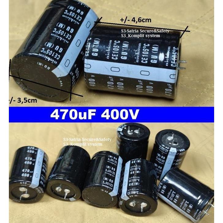 470Uf 400V Elco 470Uf 400V 400V470Uf  Elko 470Uf400V Electrolytic Capacitot 400Vol 400Volt 470 Uf 40