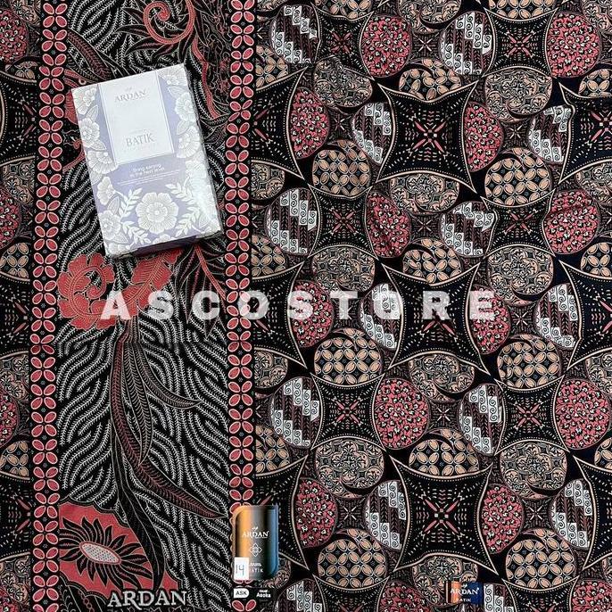 Disiniaja- Sarung Ardan Batik Grade Gold Dewasa Motif Hitam Santri Muslim Nyaman