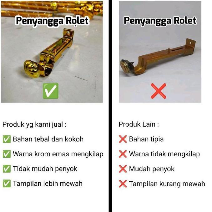 Dimari- Batang Gorden Besi Gorden Fullset Rolet Gorden Tongkat Gorden Tiang Gorden Batang Gorden 100