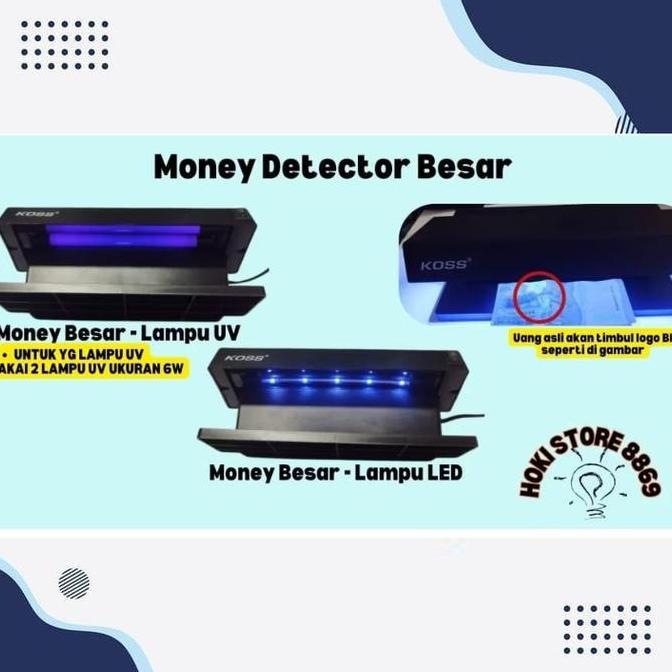 Troffice- Money Detector Alat Pendeteksi Uang / Money Detector Deteksi Uang