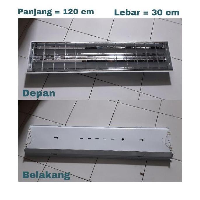 Kap RM 2x 36 watt / Kap Lampu Neon