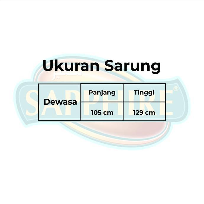Disiniaja- Sarung Sapphire Premium Timbul Cct - Kain Tenun Timbul Kembang Dewasa