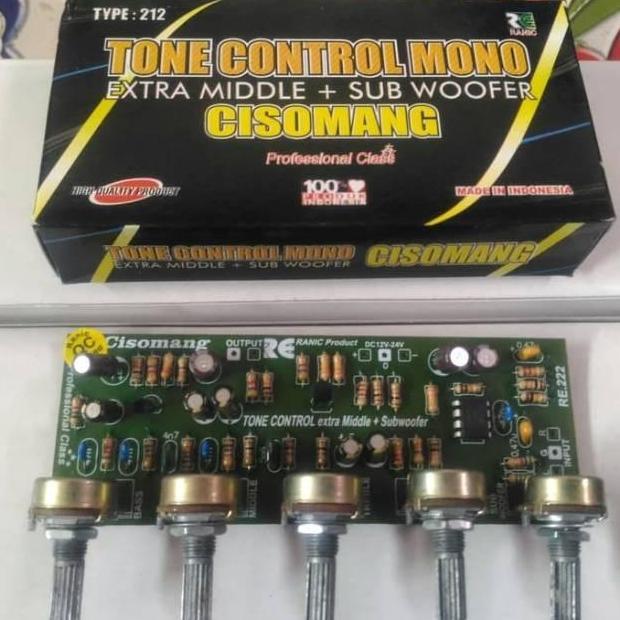 Kit tone control mono midle plus subwoofer cisomang ( 212 )