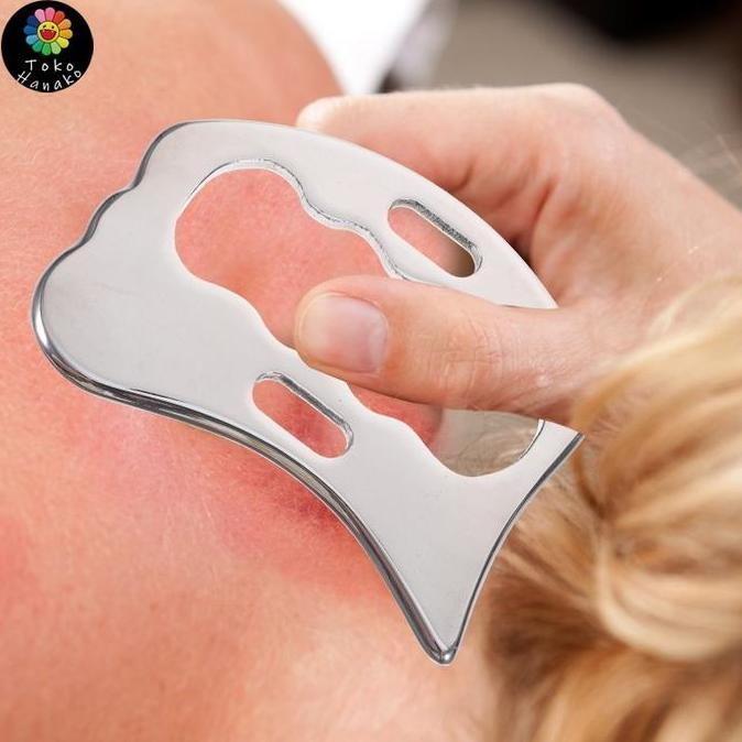 DITSY Alat Guasha Stainless Steel Alat Guasha Stainless Steel Muscle Scraper Alat Pijat Stainless Se