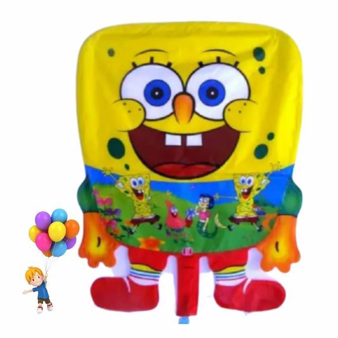 1pack SPONGEBOB (BALON GAS/FOIL/TERBANG/KARAKTER )