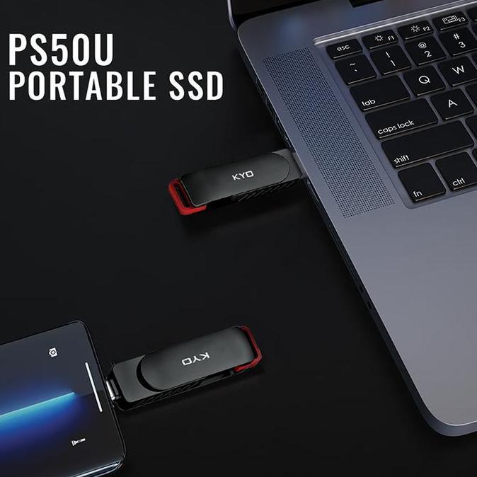 BEBAS ONGKIR - KYO PS50 PS50U PS50S 256GB Portable SSD USB 3.2 TYPE C External SSD Eksternal USSD