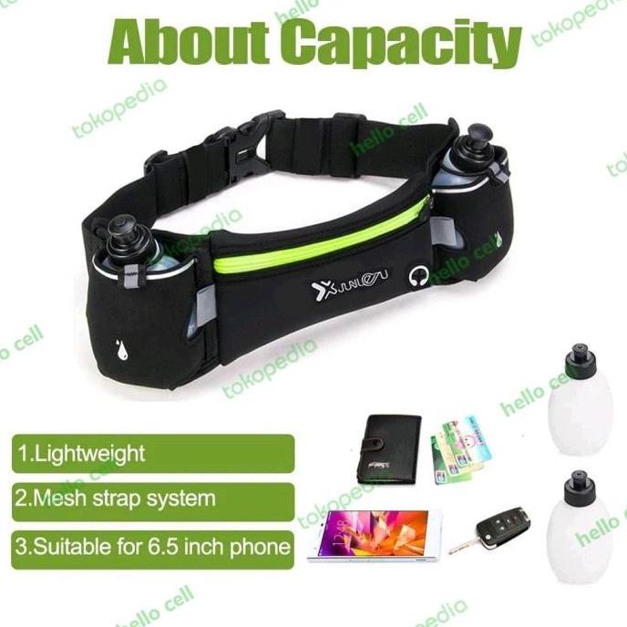 Tas Free 2 Botol Minum Tas Lari Jogging Botol Tas Pinggang