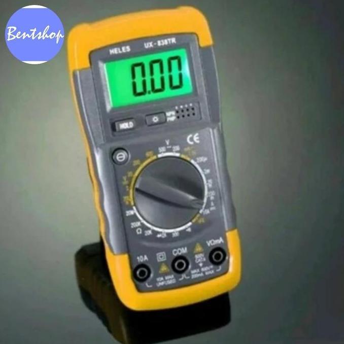 Indusprik- Multitester Multimeter Digital Heles Ux-838Tr Ux 838 Tr Ux 883 Original