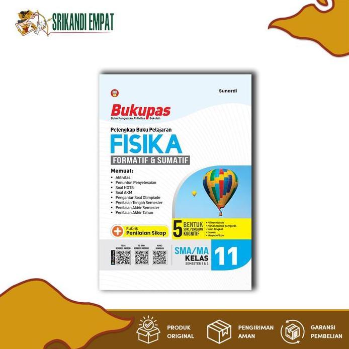 Bukupas Buku Penguatan Aktivitas Sekolah Fisika SMA Kelas 11 - Kurikulum Merdeka - Yrama Widya