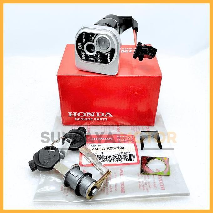Kunci Kontak Set K93 Keyset Original Honda Scoopy Karbu Vario Techno 110 Kunci Motor 1 Set Key Set K